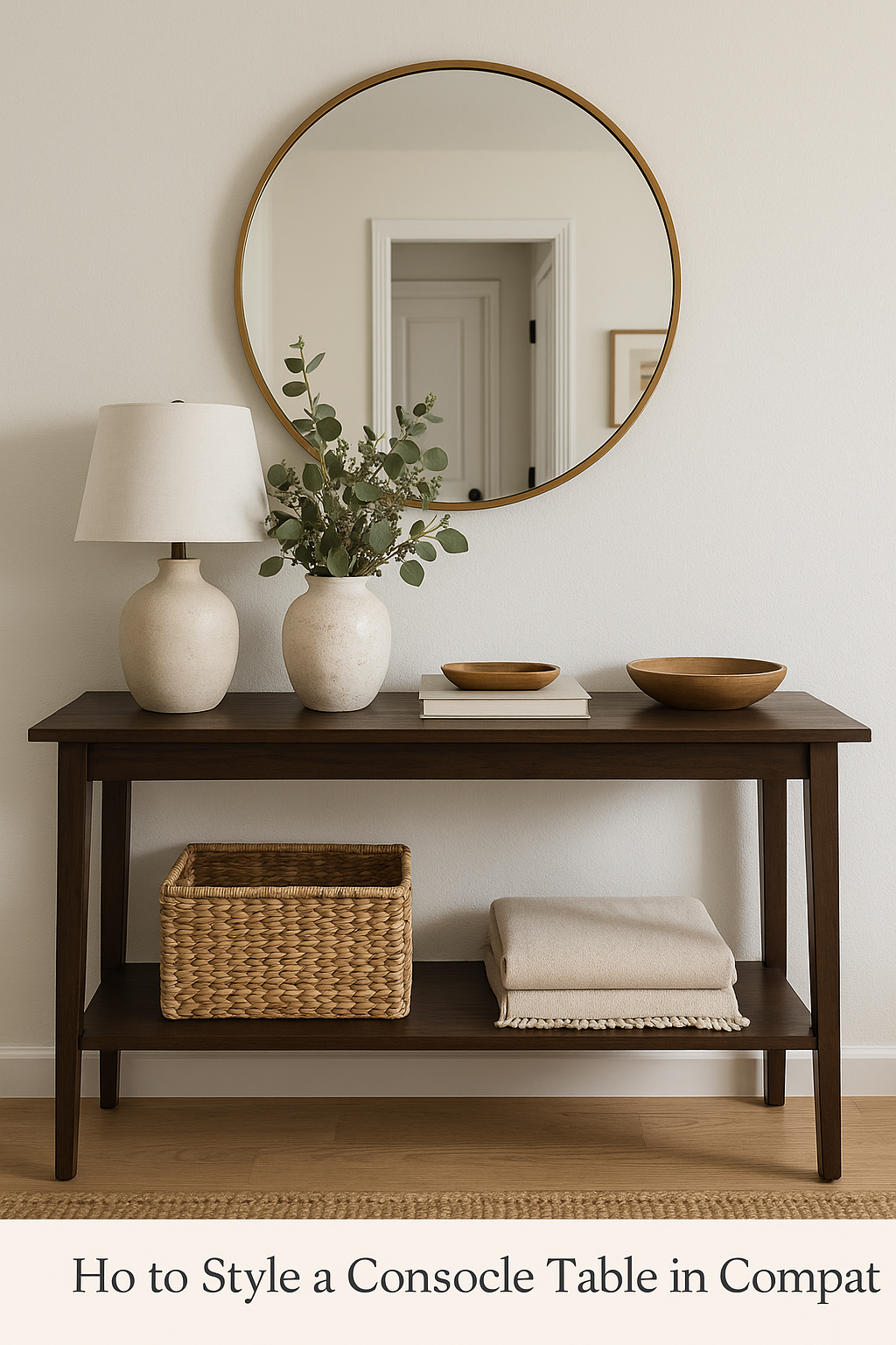 How to Style a Console Table in a Compact Home